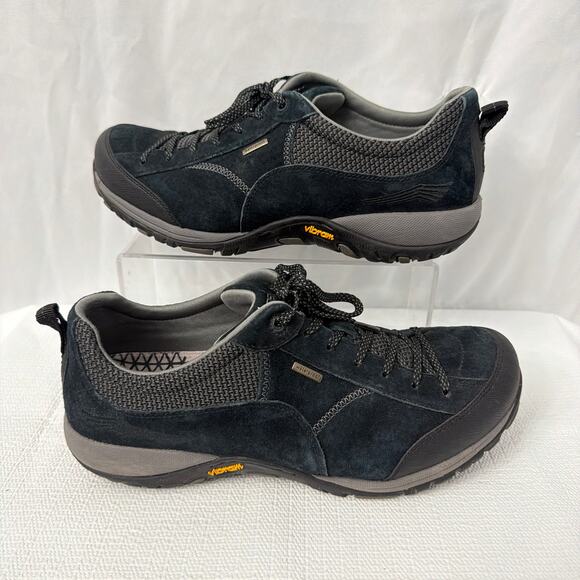 Dansko Paisley Shoes Womens Size 12 Wide Black Suede Leather Vibram 42 W - Picture 8 of 10